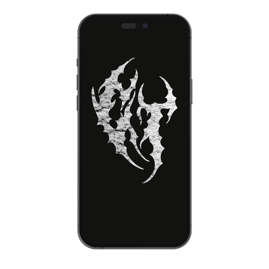 Metal Initials - Wallpaper Black/White