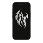 Metal Initials - Wallpaper Black/White