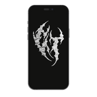 Metal Initials - Wallpaper Black/White