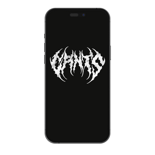 Metal Spellout - Wallpaper Black/White