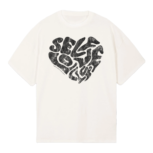 Vintage Self Love Club - White/Black