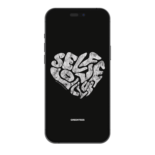 Vintage Self Love Club - Wallpaper Black/White