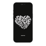 Vintage Self Love Club - Wallpaper Black/White